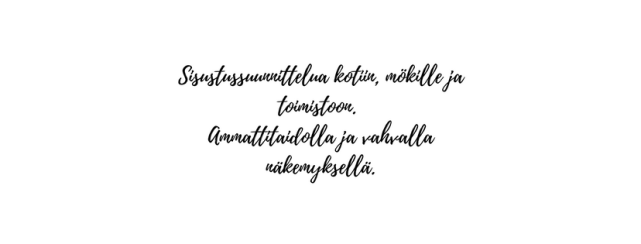 Sisustussuunnittelua